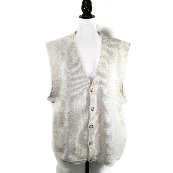 Vintage Rivers End Trading Co Women's 100% Cotton Sleeveless Cardigan Size XL - Picture 2 of 7